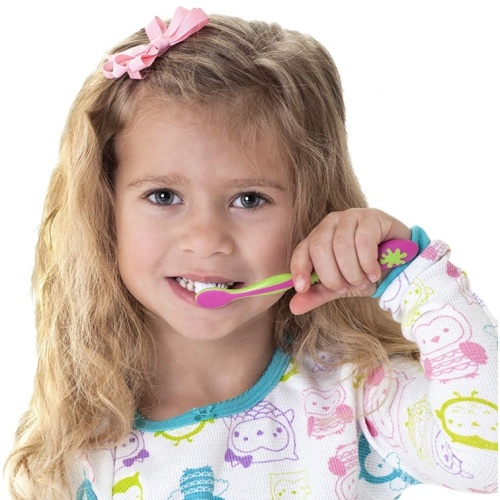 Promozione FDA Safe Silicone Baby Tooth Brush