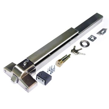 Stainless Steel Panic Bar Lock for Fire Doors - 304 Steel, Various Sizes