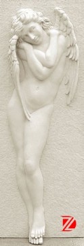 Large winged angel relief nude sculpture for hotel deocoraion