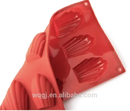 9 Cavity Seashell Shape Silicone Cake Pan Madeleine Cake Mold