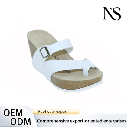 Elegant White Wedge Sandals for Women