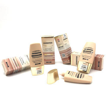 Maquillaje de blanqueamiento naturalmente duradero con base de líquido de control de aceite brillante
