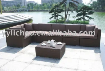 LC-2015.2016.5004Outdoor pe wicker/ rattan sofa furniture