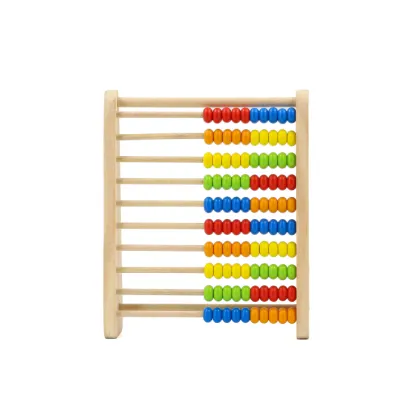 Montessori Wooden Toys: Bead Abacus Counting Number Frame for Kids Math Learning