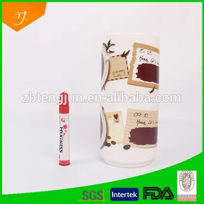 porcelain color changing cup set