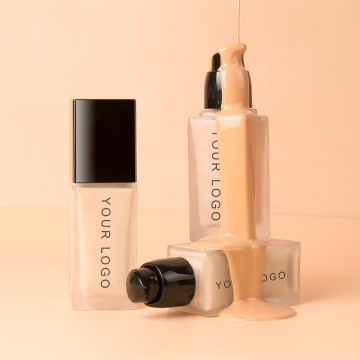 Custom Natural Oil-Free Lightweight Transfer-Resistant Waterproof Long-Lasting Liquid Foundation