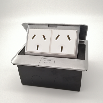2021 New design pop up floor socket with 2gang Australia  socket/hot sell soft pop up floor socket
