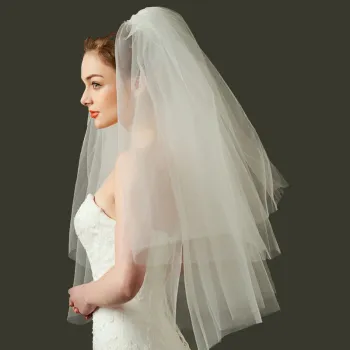 Cheap Multi-Layer Fluffy Bridal Veil Wedding Accessories Wholesale