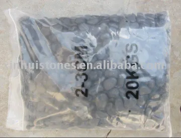 black color polished pebble(2-3cm)