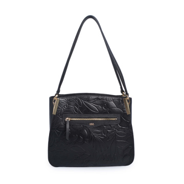 Sac à main sac à main noir Shopper dames double bandoulière