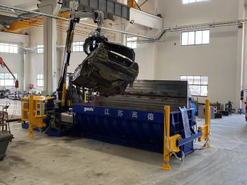 CB-5000 Scrap Cars Mobile Press Baling Machine