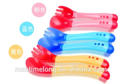 plastic baby spoon baby training spoon baby bottle spoon