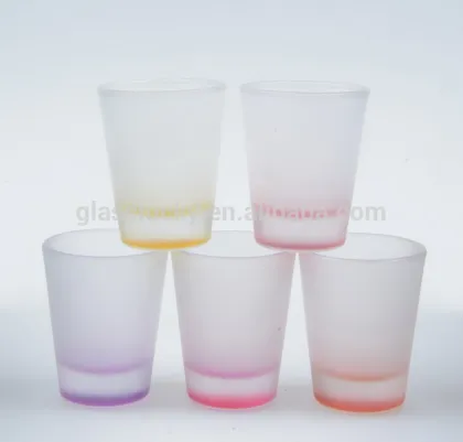 wholesale premium glass colored glass votive holders heat-resistant glass votive holders