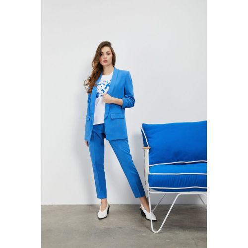 Autumn Blue Professional Long-Sleeved Blazer