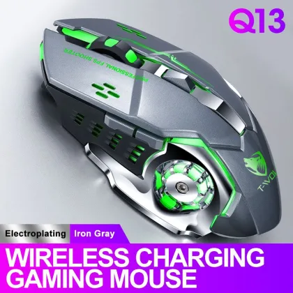 Silent Rechargeable Wireless Mouse for Gaming and Laptops
