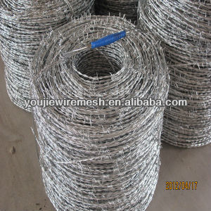 IOWA barbed wire/youlian barbed wire /barbed wire fence ( factory hot sell! ISO9001)