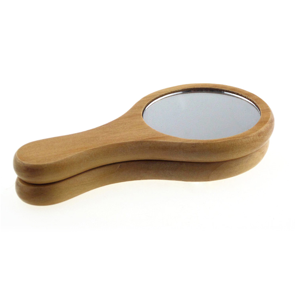 Natural Wood Makeup Mirror