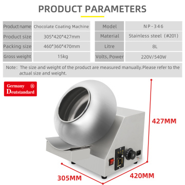 snack machines chocolate sugar coating polishing machine