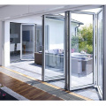 Heavy Duty Waterproof Power Coated Aluminum Glass Bi Fold Door