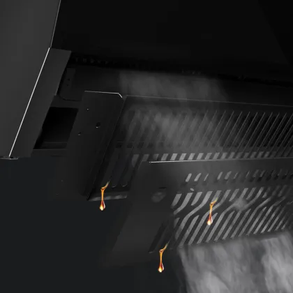 Smart Smoke Extractor Hood for Kitchen - 900mm Range Hood Chimney Exhaust