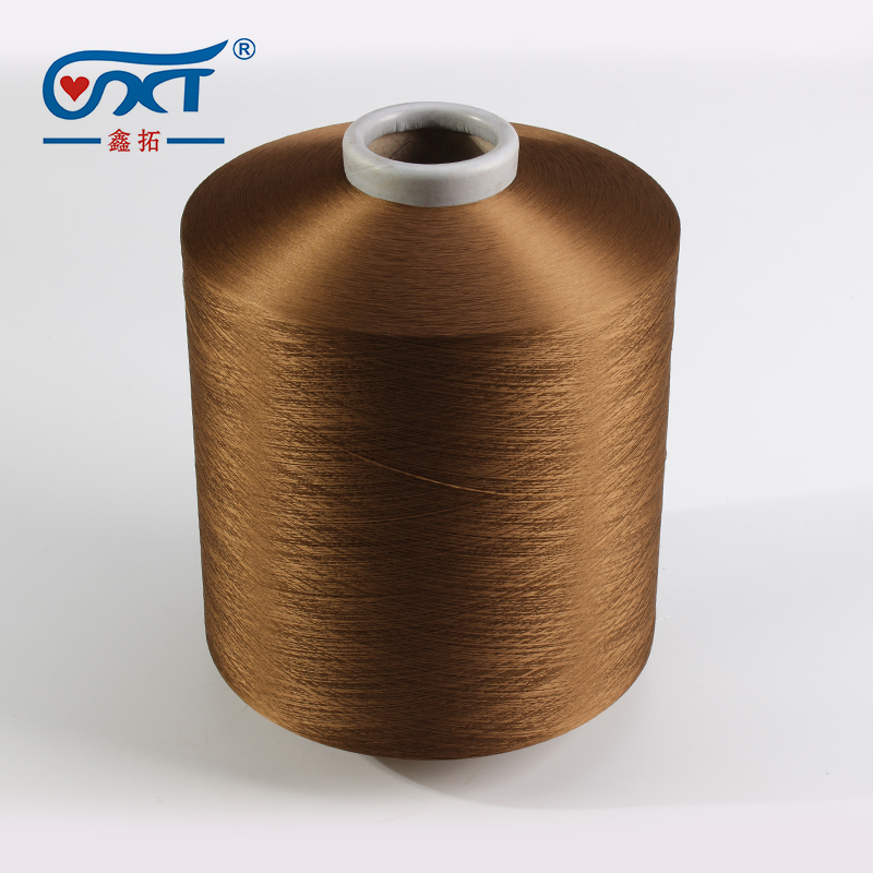 Brown Nylon DTY Twist Yarn High Elastic 70D/24F SD/FD Nylon 66 DTY Filament Yarn