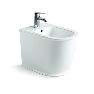 White Floor Stand Bidet with Patent-Shaped Bathroom Ceramic Design