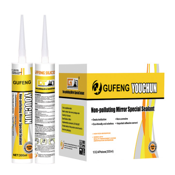 Mirror bonding waterproof adhesive price Non corrosive sealant waterproof sealant wholesale Supplier