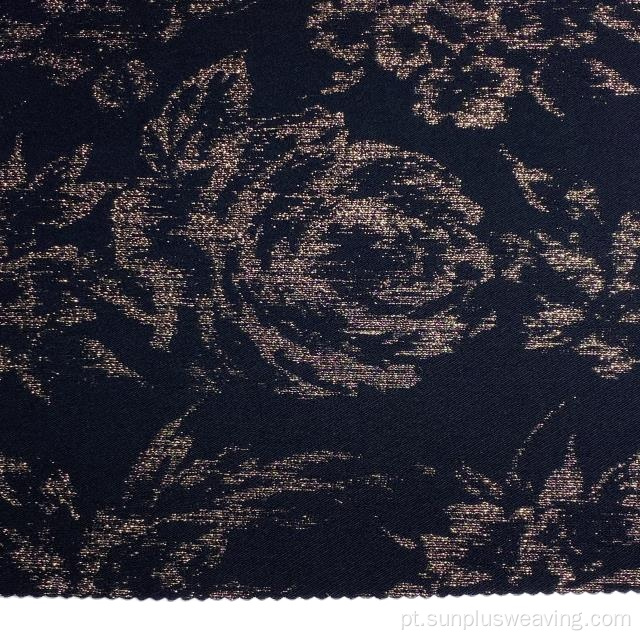 calças femininas de tecido jacquard ouro preto novo estilo