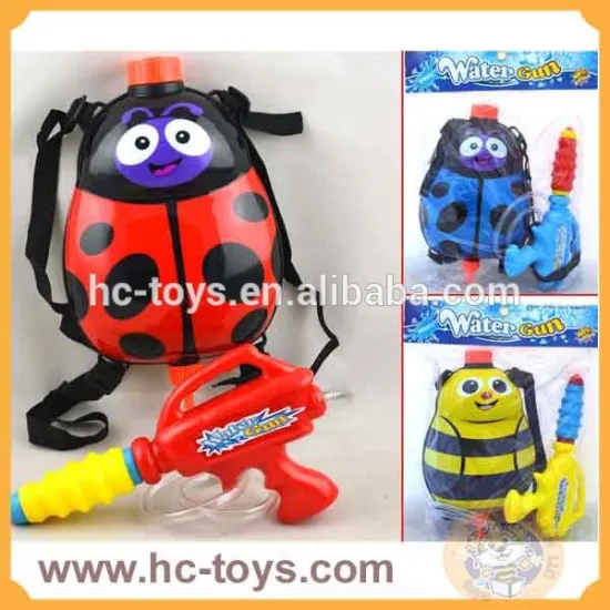 Water Gun with Beetle Bag, EVA Water Gun, High Pressure Water Gun, Beach Toy, Schoolbag Water Gun