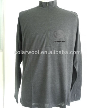 Men's baby alpaca & merino 1/4 zip Shirt