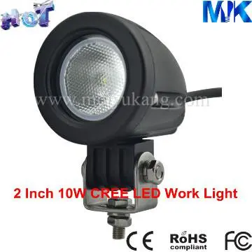 IP68 720lm Pencil Beam 2 Inch 10W Cree led work light MK-610B