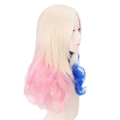 Suicide Squad Harley Quinn Gradient Wig Cosplay