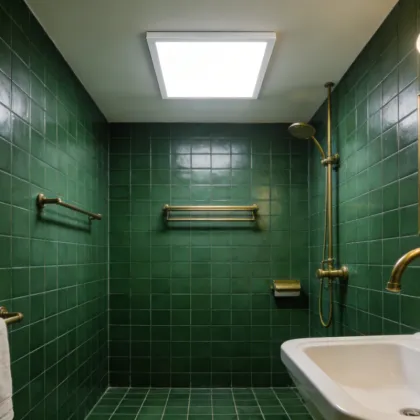 Indoor ceiling lighting with gentle warmth