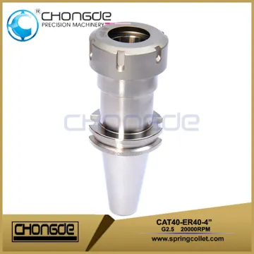 High Precision CAT40-ER40-4" Collet Chuck CNC Machine Tool Holder