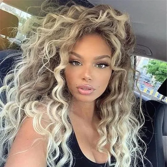 Factory Price Goddess Hair Soft Natural Braids 32 Inches 100g Deep Loose Water Wave Curly Crochet Synthetic Hair Extensions