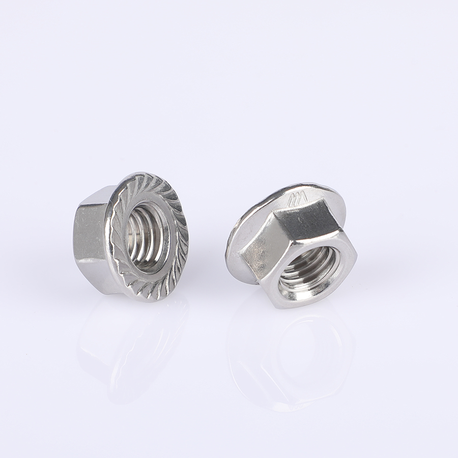 Stainless steel flange nuts (5)