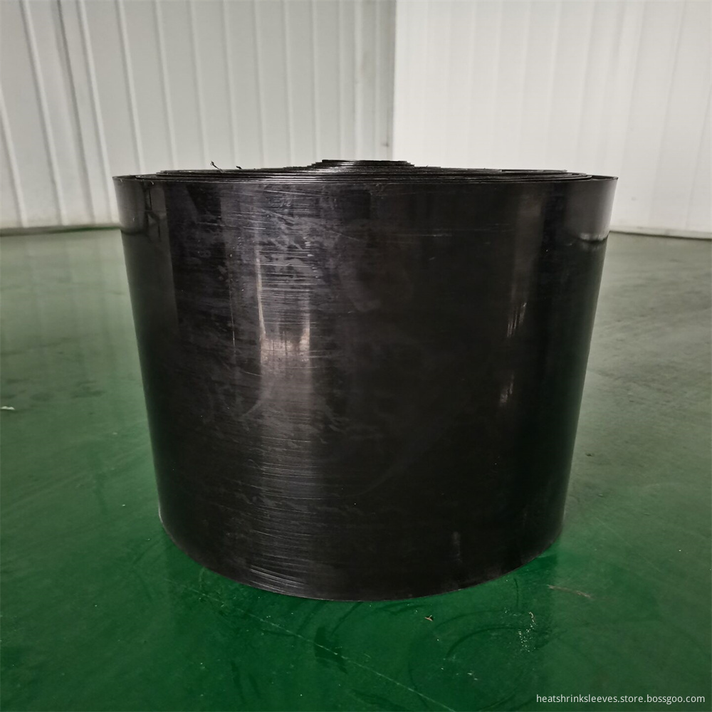 Manufacturing facility for heat shrinkable sleeves