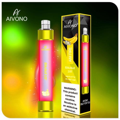 Authentique Aivono AIM Fire LED Disposable Vape Pen