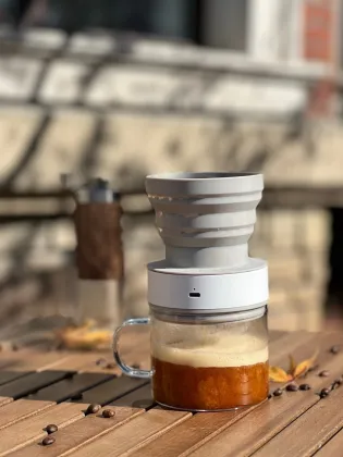 Battery Operated 2-in-1 Coffee Maker: Hot Coffee & Cold Brew in One