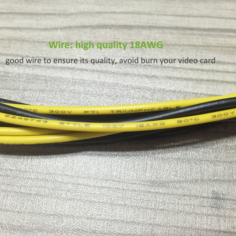 Pcie 8p Female To 2 Port Dual 8pin 6p 2p Male Cable 6 Pcie 8p Female To 2 Port Dual 8pin 6p 2p Male Cable 6