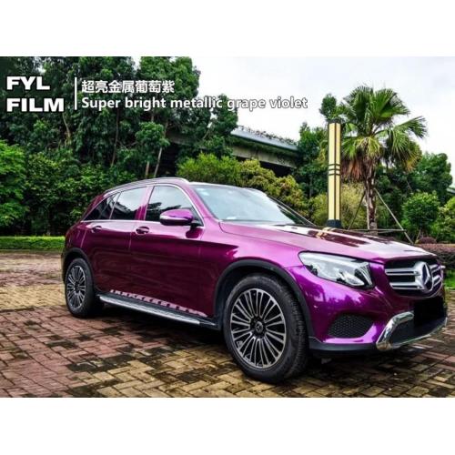 Ultra Gloss Metallic Grape Violet Car Vinyl Film