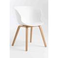 Bent wood leg shell chair