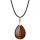 Rose Quartz 25x35mm Teardrop Pendant Necklace women Men