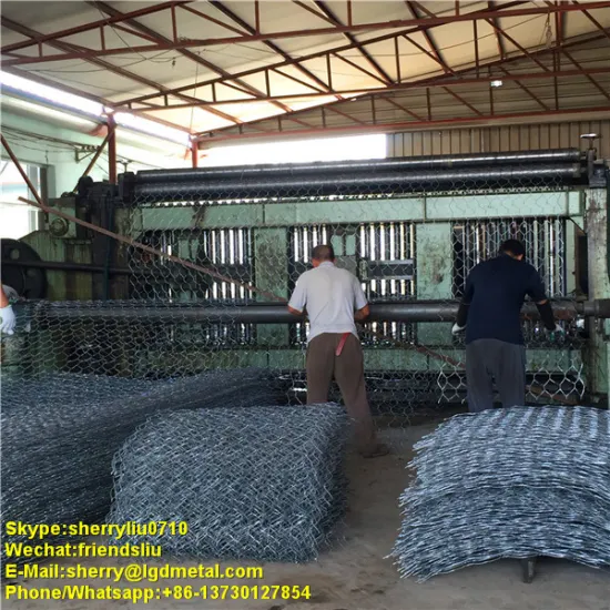 2*1*1 3*1*1mm gabion box / galvanized gabion price / woven gabion mesh ISO 9001 certification export to UAE market------GBSL028