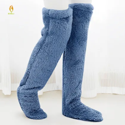 Snugglepaws Over-The-Knee Fuzzy Slipper Socks