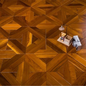 Factory direct supply teak parquet engineered hardwood floor
