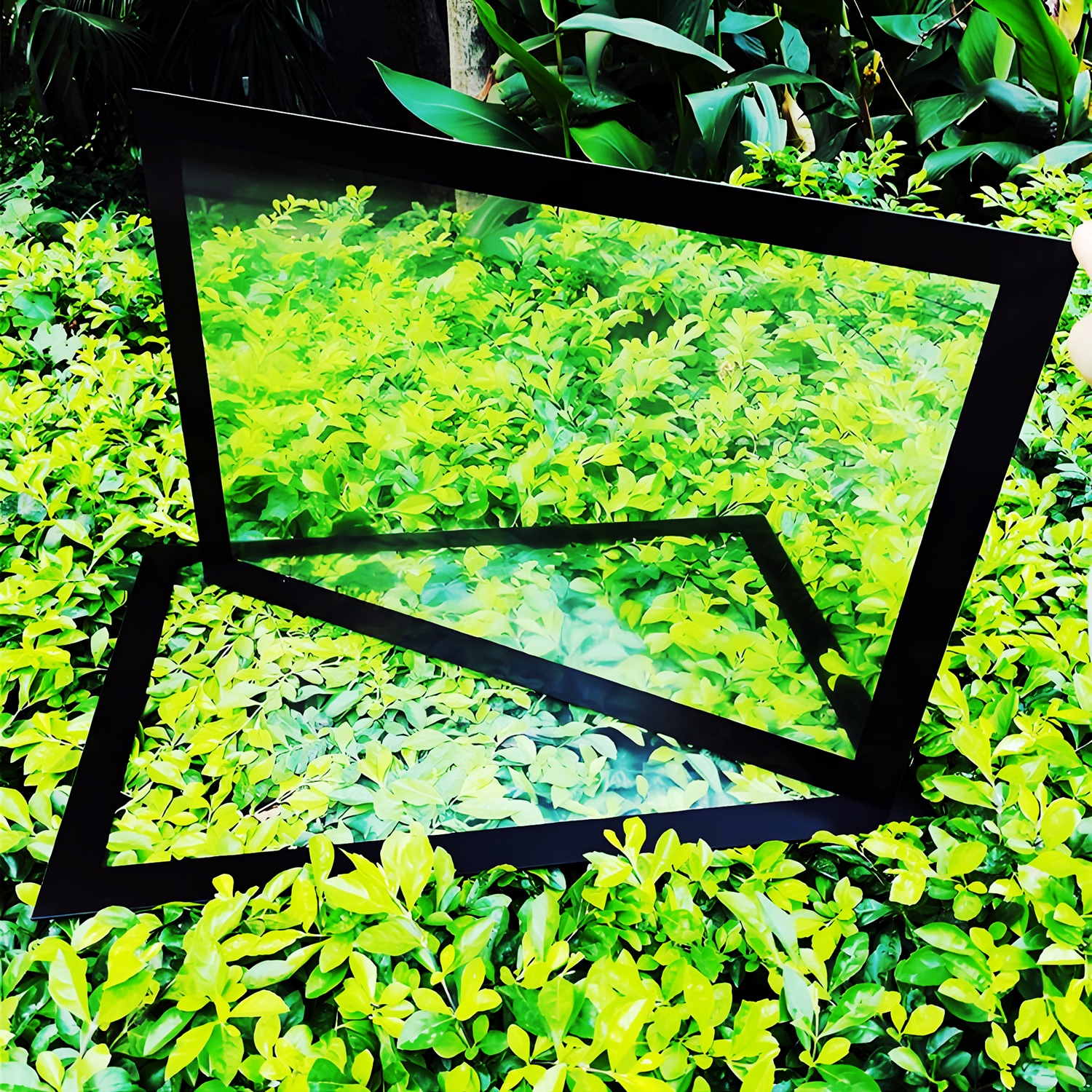 Impresión de pantalla de seda AG AR Glass para industriales