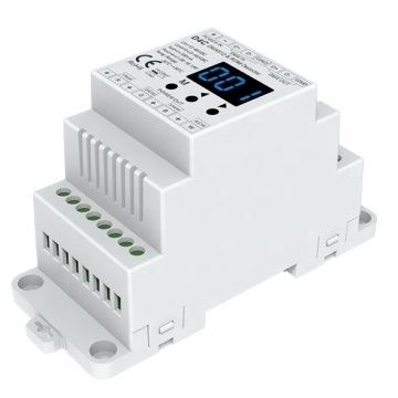Skydance D4C: 12-48VDC 150-500mA 4 Channel DIN-Rail LED Driver for RGBW with DMX512 RDM Decoding