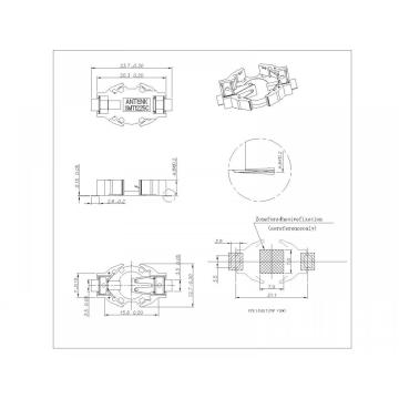 Οι κάτοχοι κυττάρων νομισμάτων SMT για 1225C BT-M-SN-X-1225C