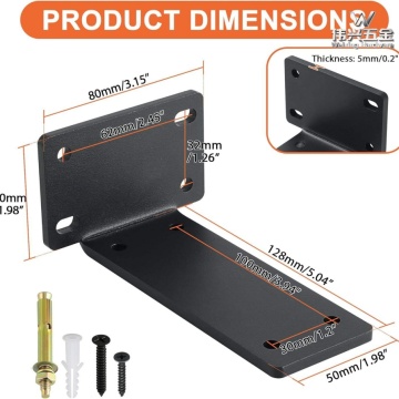 Japandi L-Shaped Heavy-Duty Shelf Bracket